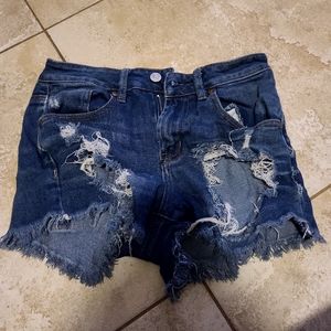 Ripped boots shorts